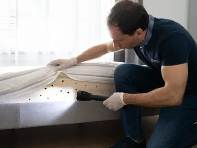inspecting bed